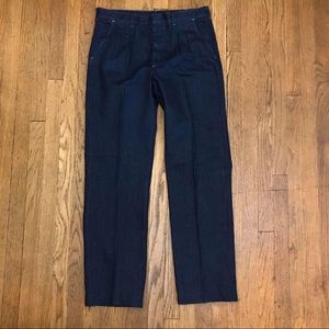 Extremely RARE VTG Wrangler Stripe Stitched Denim
